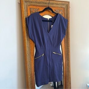 NWT French Connection v-neck Navy dress